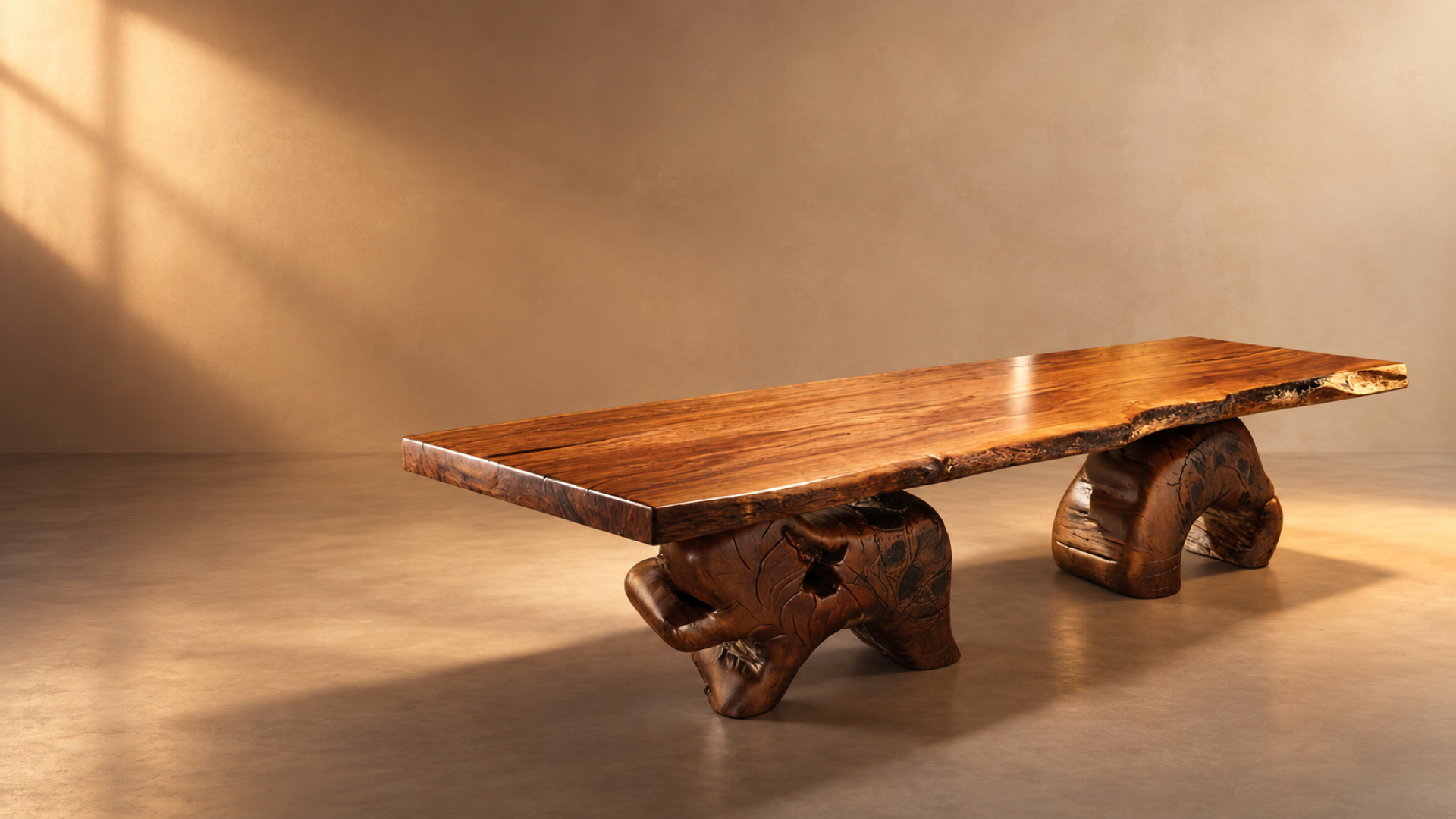 Mesa Pata de Elefante en madera maciza